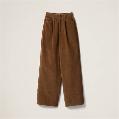 miu miu corduroy pants|Cinnamon Garment.